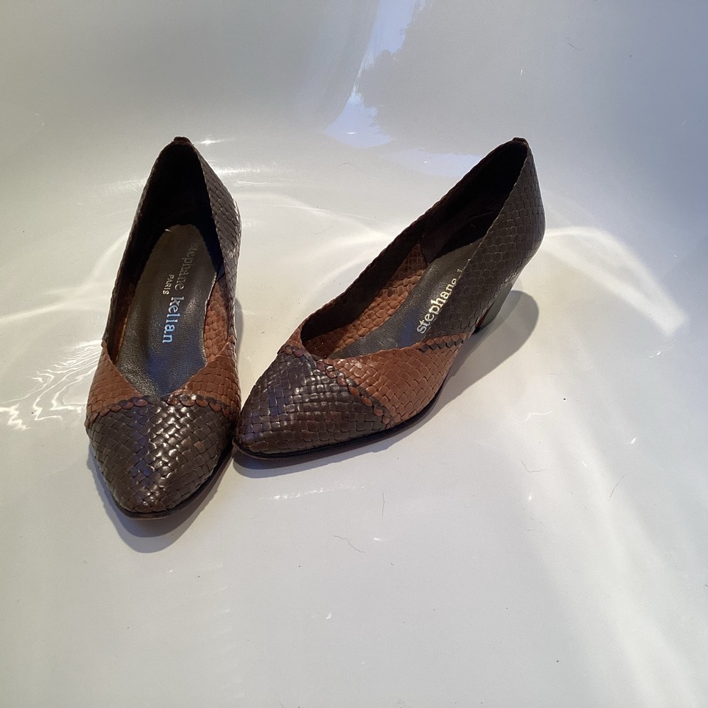 Stephane Kelian Brown and Tan Woven Heels - Picture 8 of 9